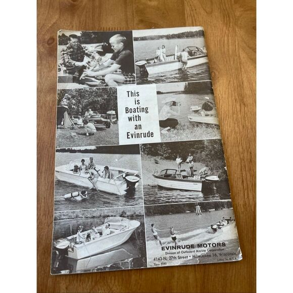 Evinrude Motors Outboard Boating Skills by Everett B Morris 1961 Sixth Printing - Picture 2 of 2